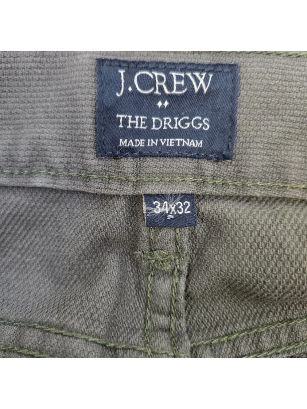 J. Crew Factory The Driggs Textured Denim-Like Pants Size 34x32